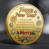 6 Pcs, Santa Claus Commemorative Coins, Colorful Relief Commemorative Medals, Christmas Gifts, Colorful Gold and Silver Coins