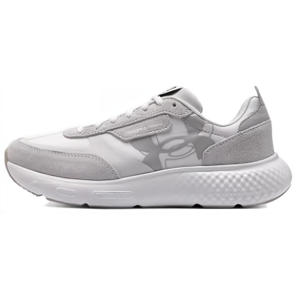 Under Armour Decoy Lux Comfortable Versatile Fabric Leather Shock Absorbing Durable Low Top Casual Running Shoes Women sneaker Gray 3028614-101