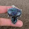 Ruby Fuchsite, Iolite Gemstone 925 Sterling Silver Jewelry Pendant 2.05" KKG-316