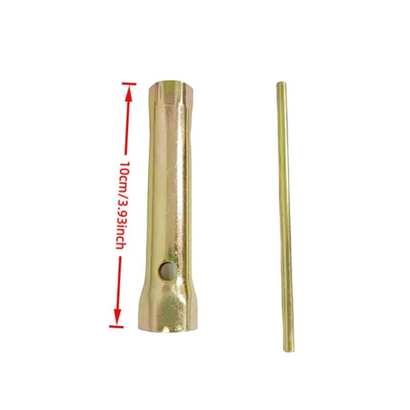14mm 18mm Double Socket Spark Plugs Wrench Heavy Duty Alloy Steel Construction Nonslip Handle Car Motorcycle Maintenance