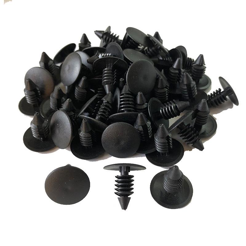 50Pcs Car Bumper Fasteners Fender Shield Retainer Plastic Rivets Fixing Clips For GM Ford fiesta focus mondeo transit Chrysler