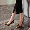 Fashion Exclusive Slim Fit High Heels for Summer 2024, Fashionable and Sexy Anti Slip High Heels, Leather Suede Luxury Brand High Heels