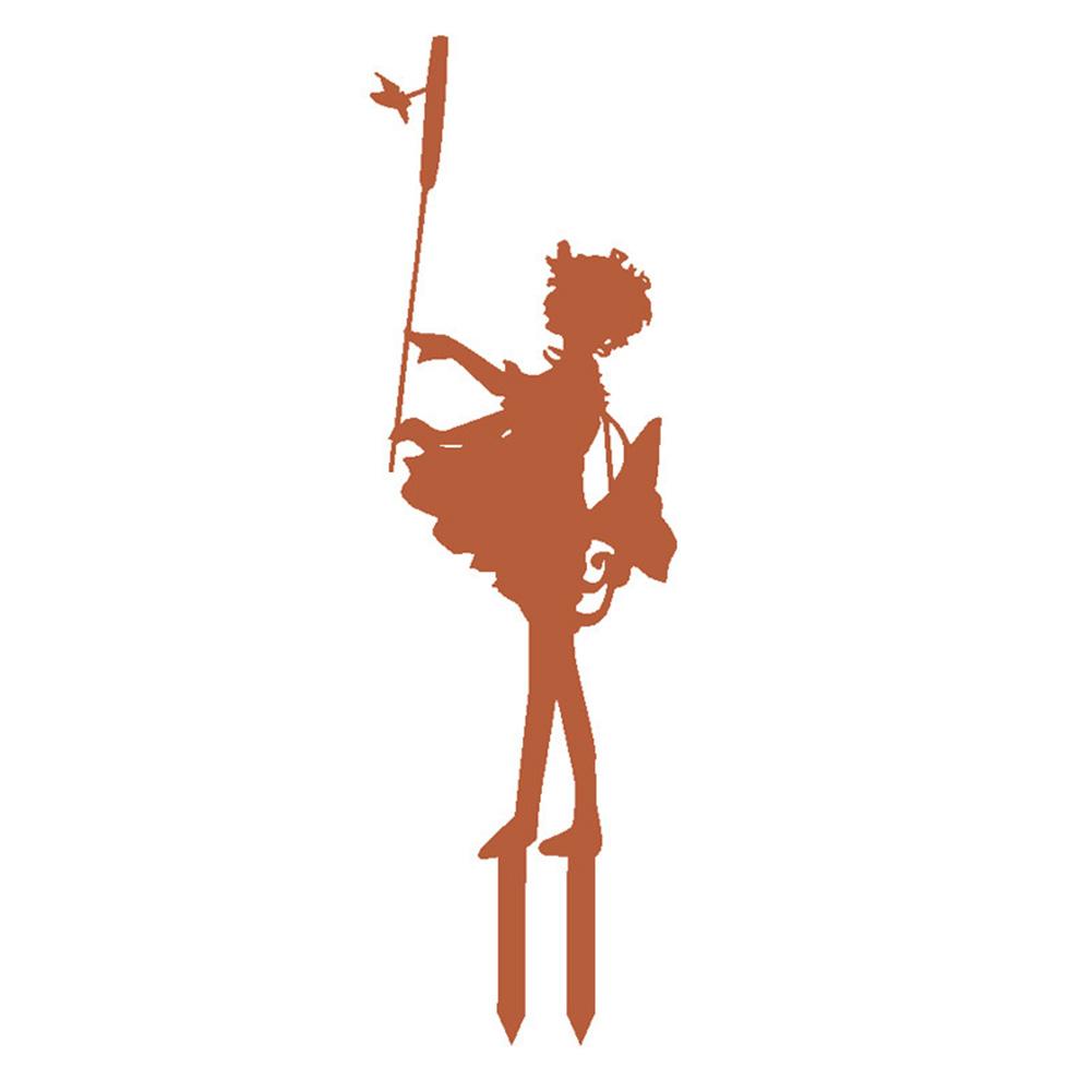 Metal Iron Butterfly Fairy Craft for Garden and Lawn Outdoor Decoration Suitable for Indoor Display on Table or Shelf