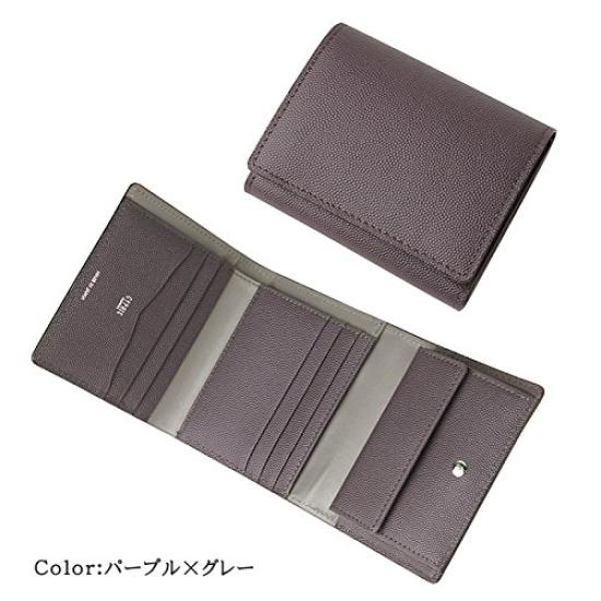 [CYPRUS] Perla Nera Tri-fold Wallet 8443 (Purple x Gray)