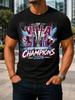 Die Villa Cup Sieger Champions 2026 Silberne Trophäe Mit Bordeauxblauen Farbspritzern Kräftiges Fußball Unisex Alle T-Shirts