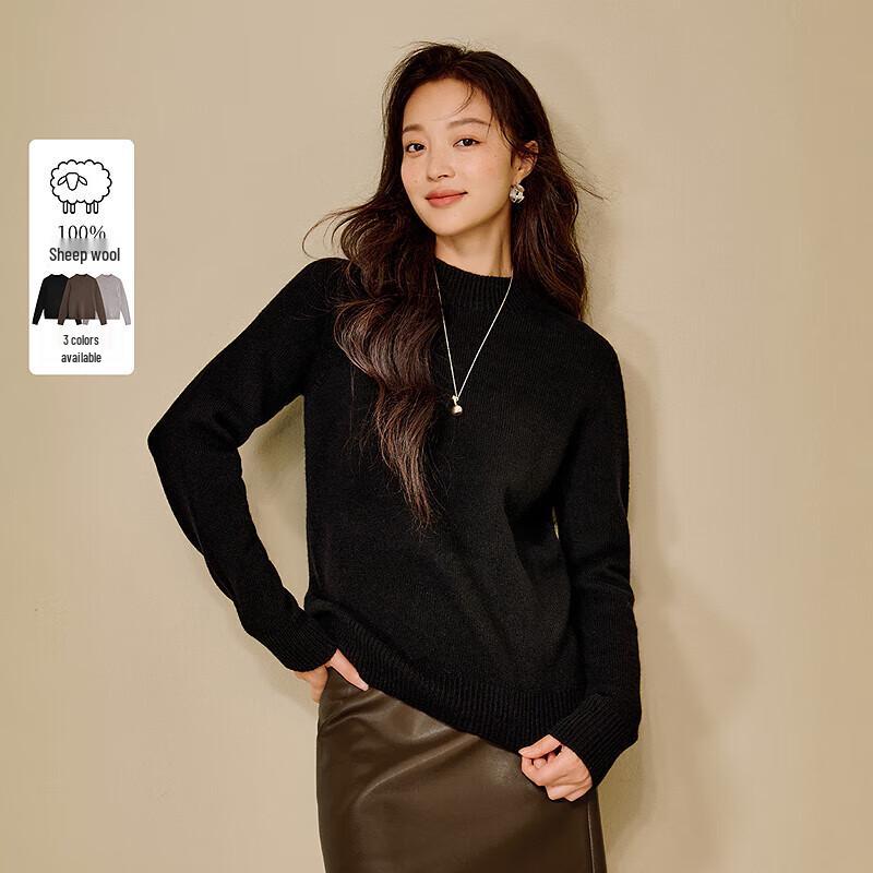 INMAN Women's Merino Wool Knit Sweater