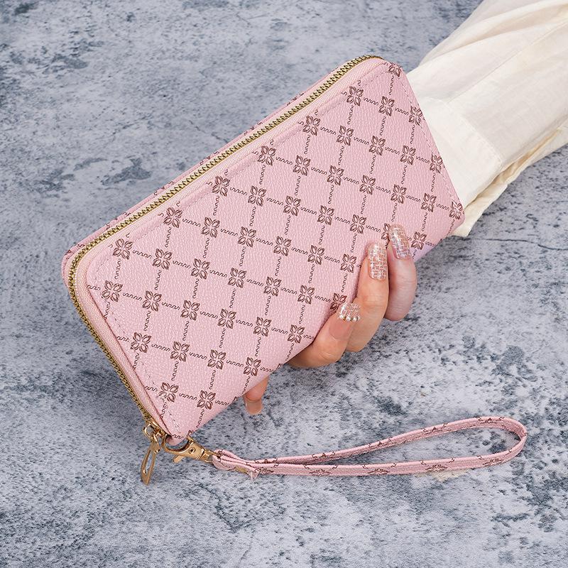2024 Women's Long Matte Zipper Wallet & Card Holder with Multiple Slots