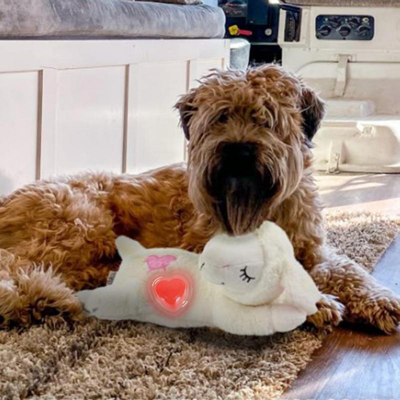 Puppy Heartbeat Box Soothing Hug Toy Dog Simulated Heartbeat Pet Plush Toy Heart-Shaped Heartbeat Box Training Aid Relief Sleep