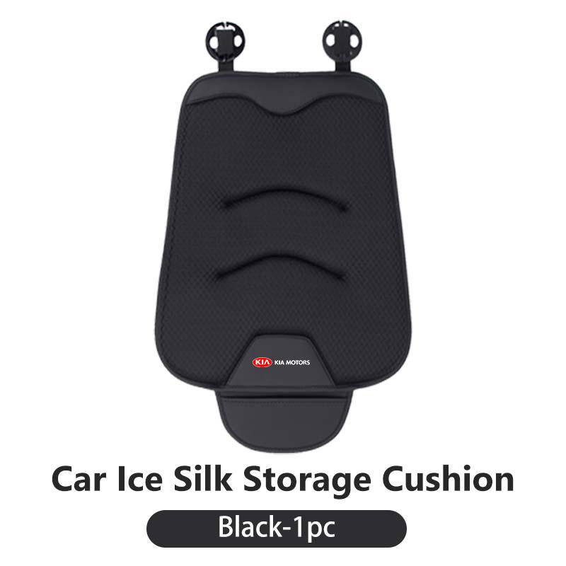 Car Universal Soft Seat Cover Ice Silk Cushion Anti Slip Storage Auto Seat Protect For KIA Sorento Stinger Soul Spectra Niro