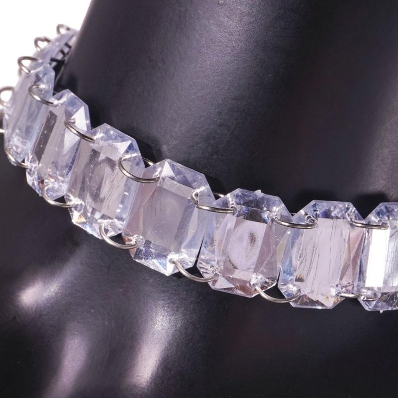 Rhinestones Body Chain Tanks Top Sleeveless Crop Top Body Jewelry Beach Bikini Coverups for Club Party Body Jewelry
