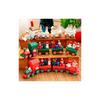 Festlicher Weihnachts-Holz-Weihnachtszug Weihnachtsmann Feiertagsdekoration für Zuhause und Kinder