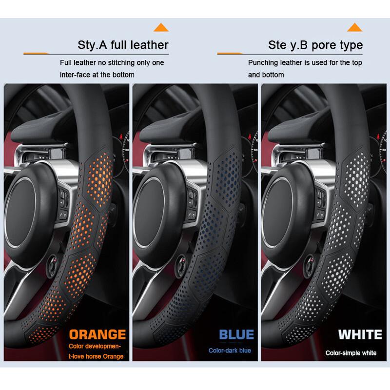 2025 Heiß Hochwertiges Leder Ultradünne Auto Ultradünne Lenkradabdeckung Für Mazda 2 3 CX5 CX30 CX8 Mazda2 6 5 CX9 BT50 Auto S