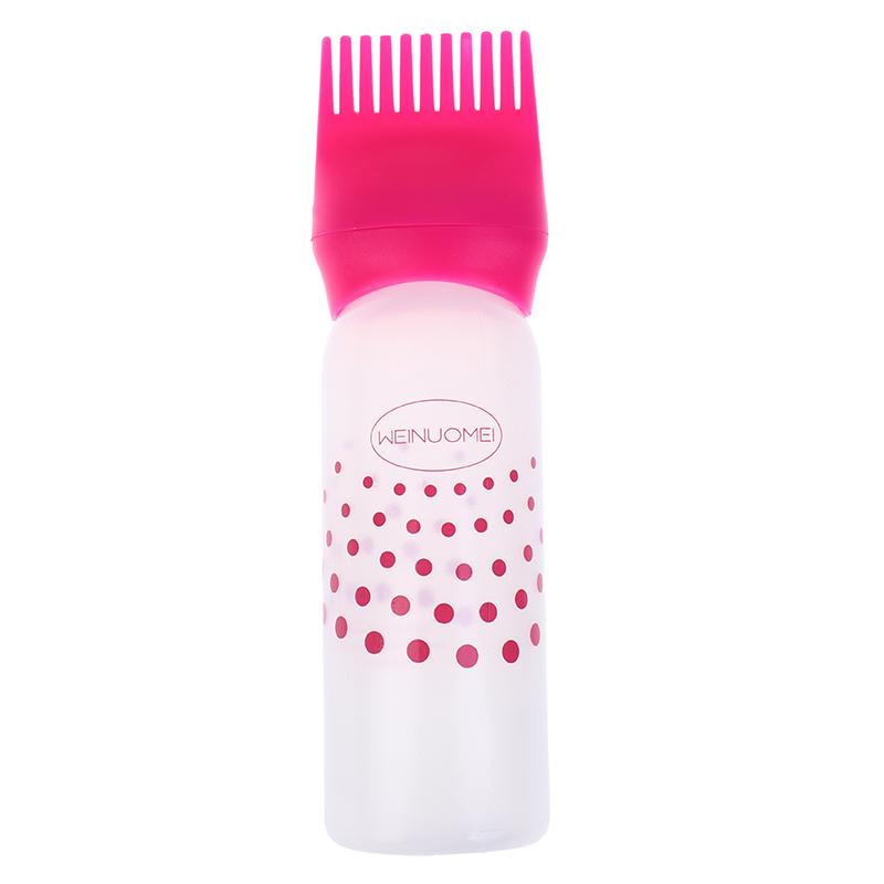 

120Ml Empty Hair Dye Bottle With Applicator Brush Bottles Dyeing Shampoo Bottle красный