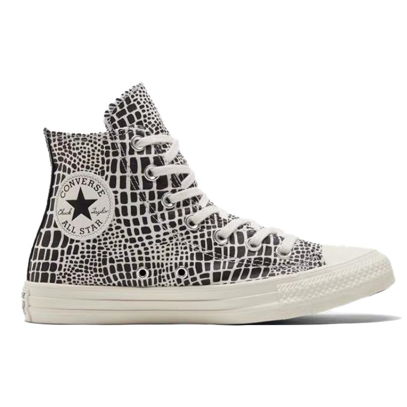 Converse Chuck Taylor All Star Comfortable and Lightweight Non-Slip High Top Espadrilles Women's Off-White Black