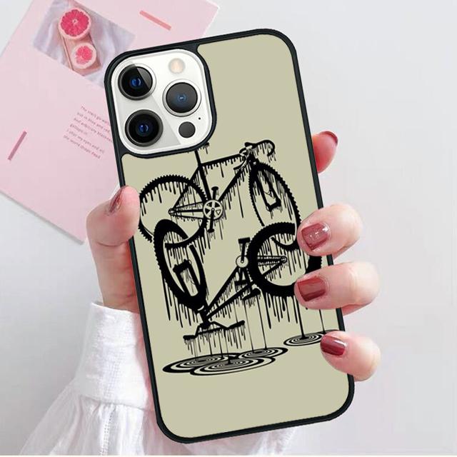 Hipster Bike Bicycle Phone Case Cover For iPhone 17 Air 16e 15 14 13 12 Pro Max 11 Pro Max Plus Coque Shell
