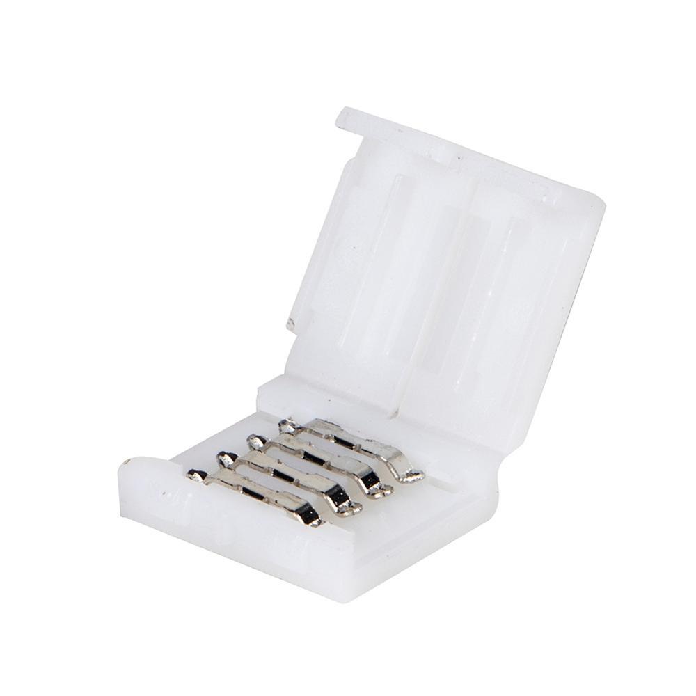 20Pcs/Set 10mm 4 Pin LED RGB Connector Set L Shape Unwired Gapless Solderless SMD 5050 RGB Connector LED Lights Accessories
