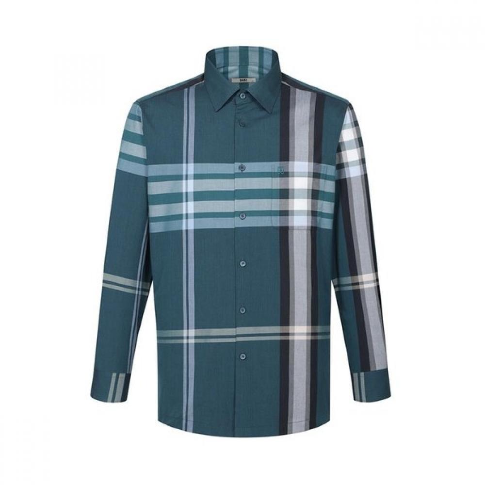 DakS Men S Big Check Regular Fit Long Sleeve Shirt dmp1Shcl101e1 painted/095