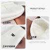 New letter embroidered wool hat for women, outdoor small H standard autumn and winter pullover hat, thermal ear protection, knitted hat for men