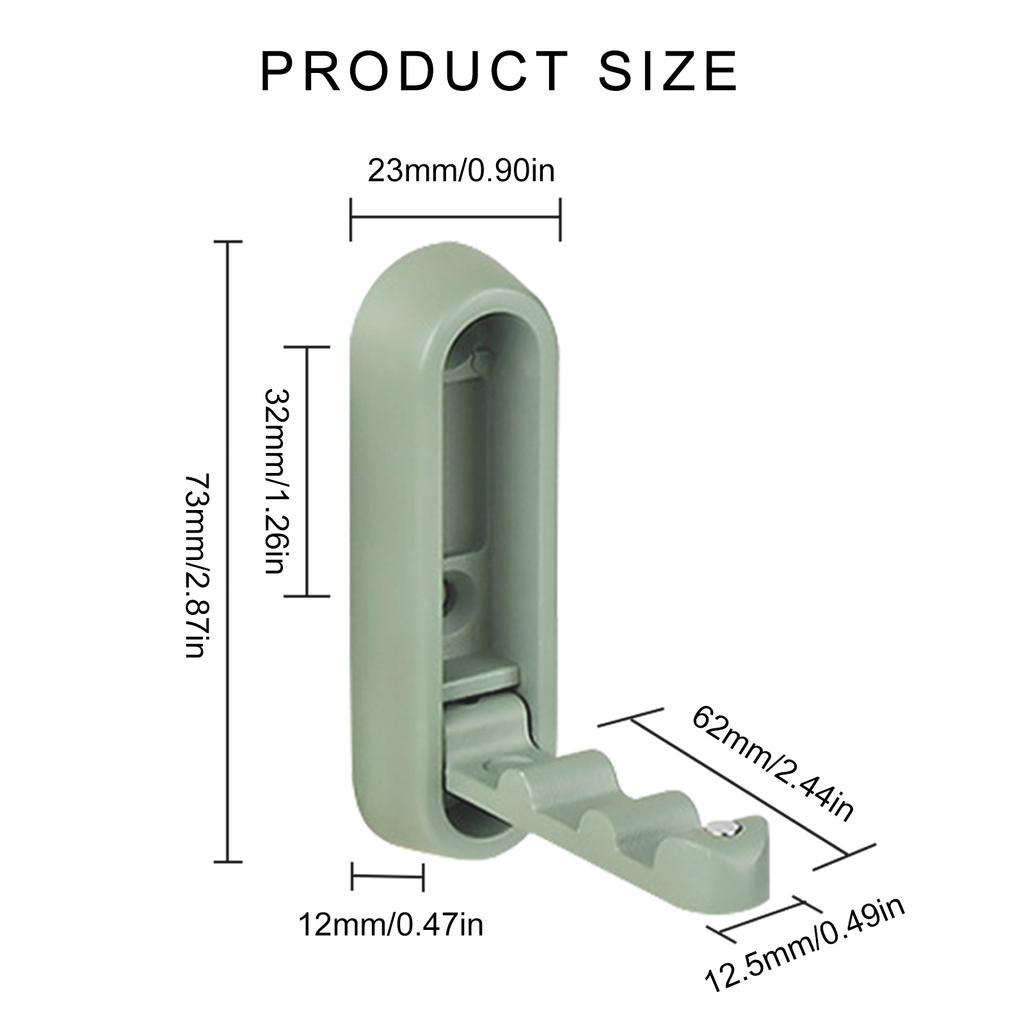 4Pcs Retractable Wall Hooks for Bathroom & Closet Space Saving Folding Hooks Functional & Stylish Hook for Keys & Hats
