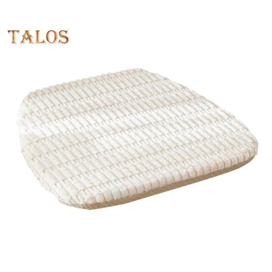Winter Seat Cushion Stuffed Anti-slip Bottom Quick Rebound Pressure Relief Seat Pad with Removable Cover Thickened Fuzzy Plush Living Room Office
