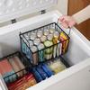 Freezer Storage Basket with Handles for Kitchen Freezer Organization, Wire for Food