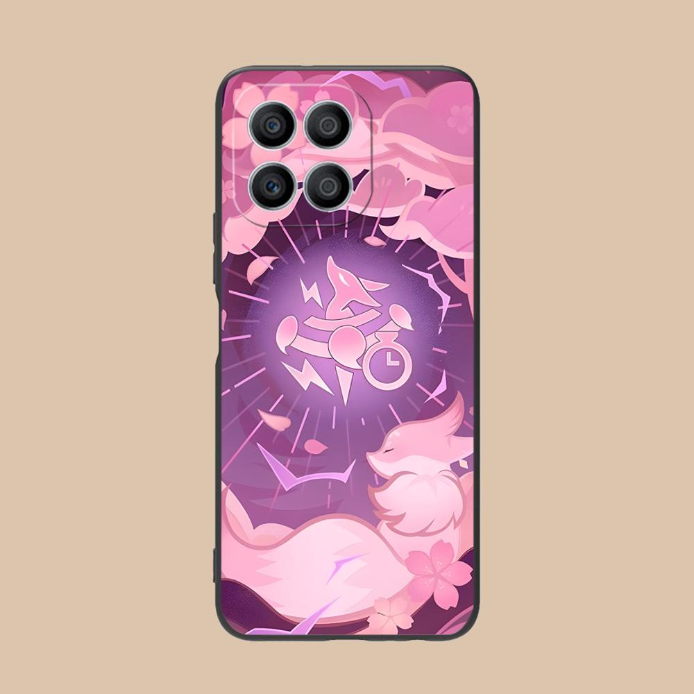 Game GI Miko Matte TPU Mobile Phone Case for Honor 90 80 70 60 50 30 20 10 9 8 7 Pro S SE Lite 5G Colorful Printing Cover
