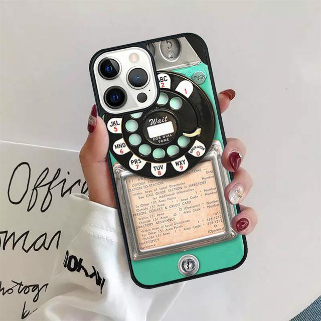 

Retro Payphone vintage Phone Case Cover For iPhone 17 Air 15 16 14 13 12 Pro Max 11 Pro Max Plus Coque Shell iPhone 13
