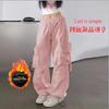 Unisex American-Style Thick Overalls for Street Dance: Trendy, Casual, All-Match Loose Wide-Leg Pants for Autumn and Winter.