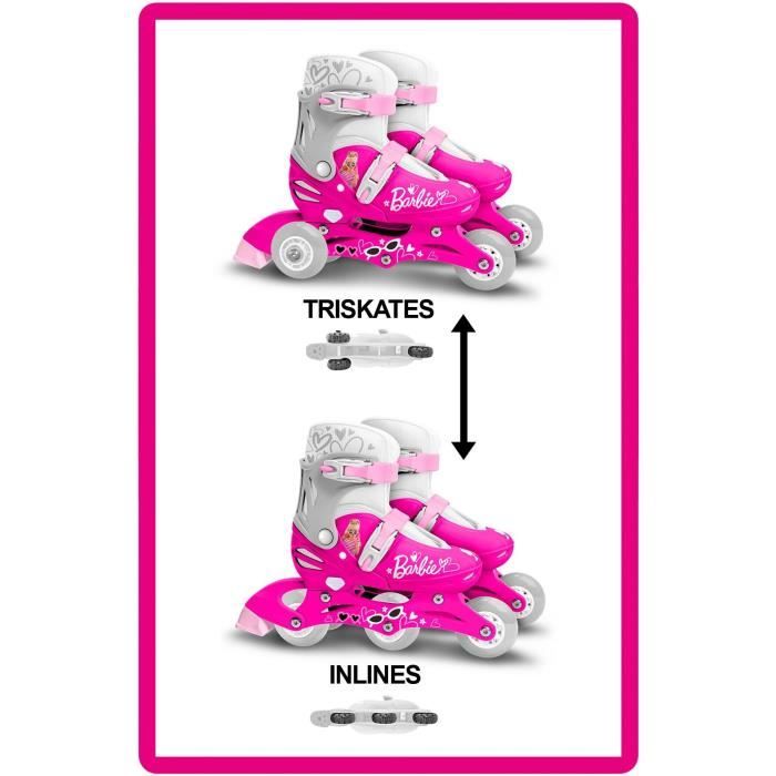 STAMP - Inline-Skates zwei in eins 3 Räder - Barbie