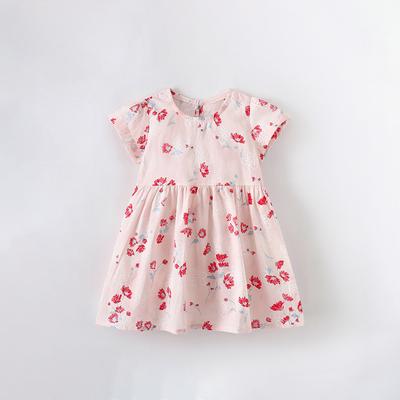 Children's Summer Dress In the Little Child Fashion Princess Dress Children Short Sleeve Girls Dress