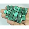 265Cts. Green Malachite Octagon Cabochon Loose Natural Gemstone 15 Pcs Lot C-3070