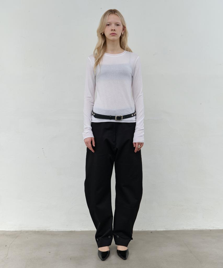 Seolan Curved Chino Pants_Black