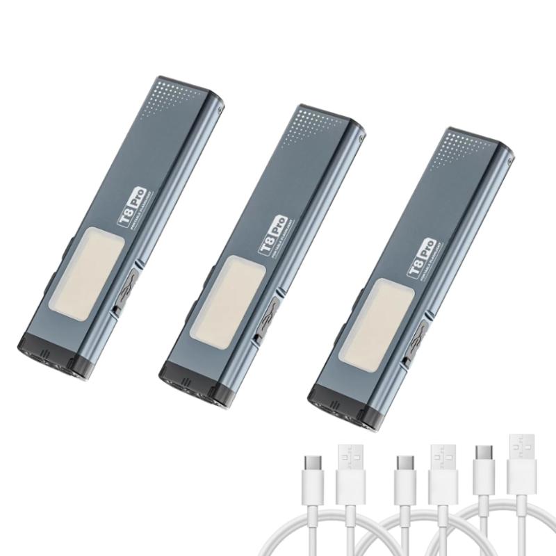 Neues Mini EDC Arbeitslicht Starke LED Akku Taschenlampe USB Aufladung Magnetischer Stiftclip Licht COB Weitbereich Flutlicht Duales Licht