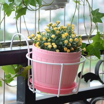 Flower Stand Wall-mounted Easy To Install Rust Proof Strong Load Bearing Plant Pot Rack for Balcony