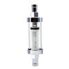 10mm 3/8'' Universal Chrome Glass Fuel Filter Car Petrol Diesel Inline Reusable