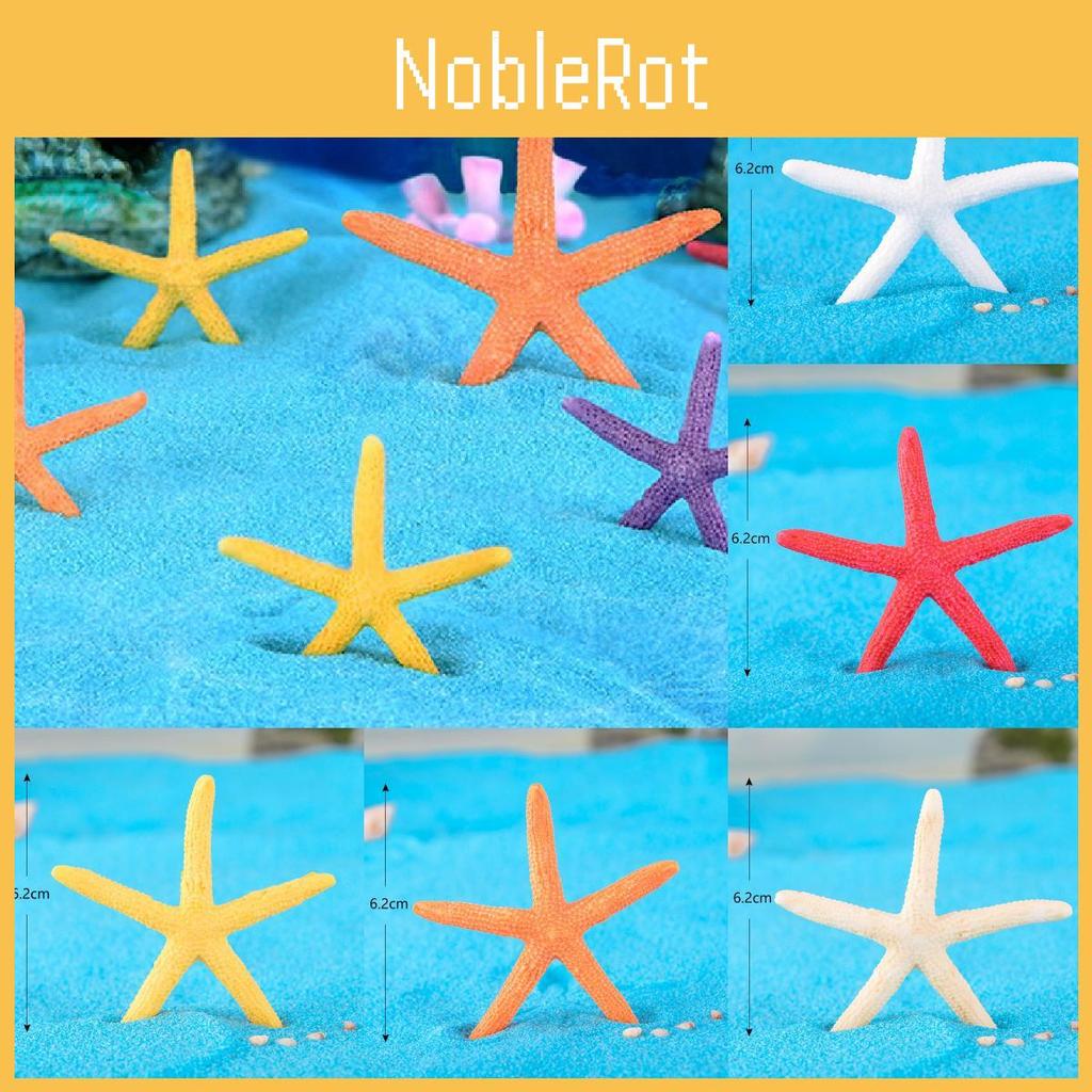 Cute Cartoon Mini Starfish Resin Ornaments For Aquarium And Fish Tank Decoration