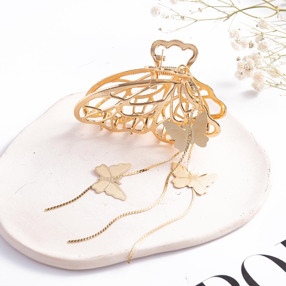 New Chinese Style Lotus Flower Tassel Hair Stick for Women Vintage Metal Safe Lock Chopstick Hair Sticks Hair Accessories