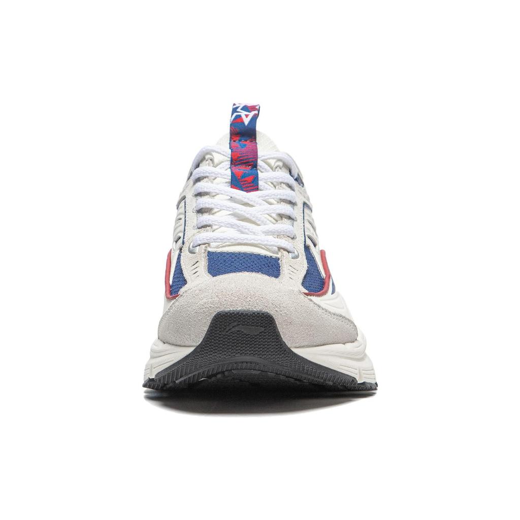 Li Ning Comet LITE Yi Star LITE Cushioning Slip Resistant Low Top Casual Shoes Men's White Blue AGCT503-2