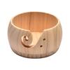 Ciotola per filati personalizzata per uncinetto Porta-uncinetto in legno personalizzato con coperchio Organizzatore multifunzionale per riporre oggetti artigianali Regali fatti a mano per
