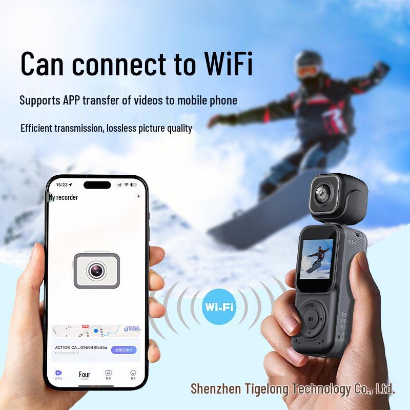 Q3 4K Dual-Recording Wide-Angle Outdoor Sports Camera with WiFi