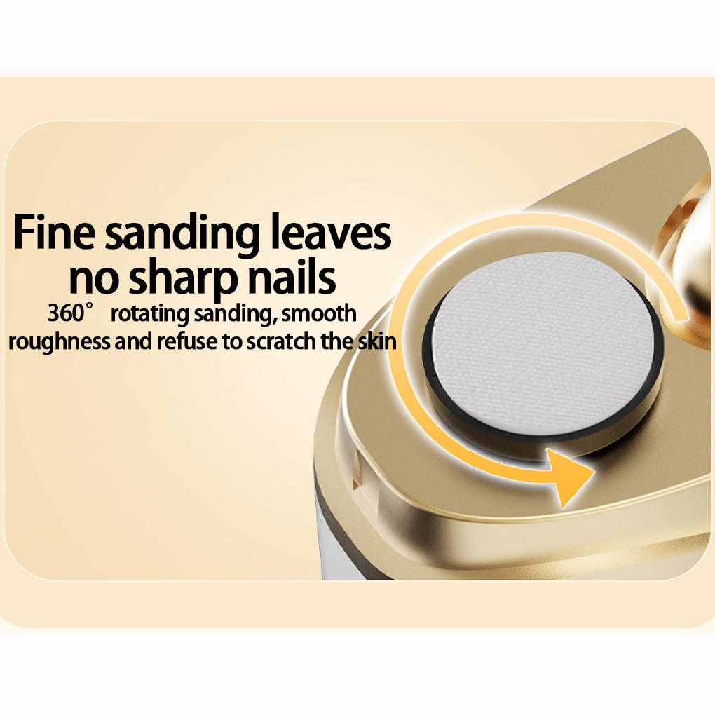 ABS Electric Nail Trimmer With Integrated Grinding Function Automatic Nail Clippers Manicure