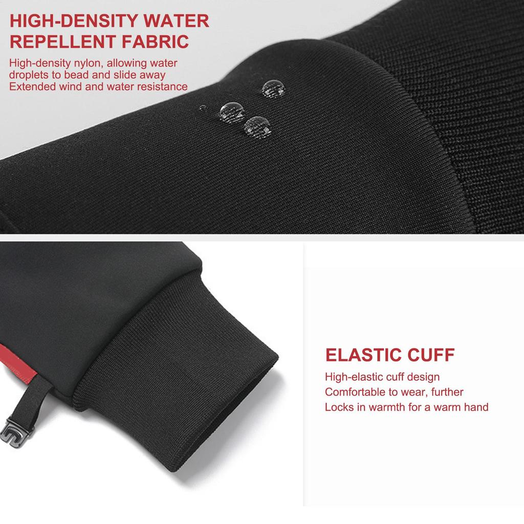 1 Pair USB Heated Gloves Windproof Waterproof Warming Gloves With Non-Slip Touchscreen For Cold Weather Motorcycle Ski Fishing