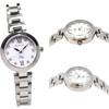 FG-1205-5 Men's and L-1201-1 Women's Crystal Pair Watch Black White Solar Movement 10 ATM Water Resistant