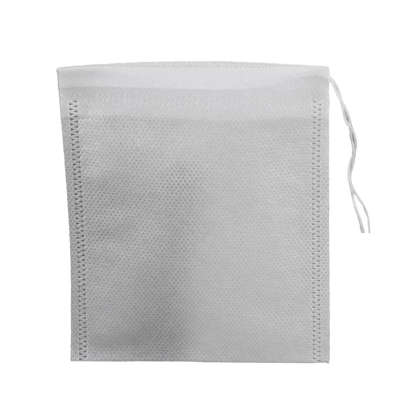 100pcs Disposable Drawstring Teabags Empty Tea Bags for Tea Bag Food Grade Non-woven Fabric Paper Coffee Filters Teaware