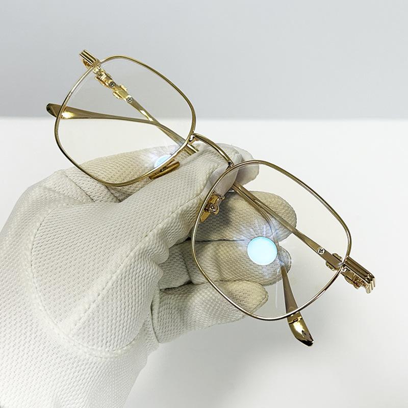 Mai Sui Glasses Women'S Metal Box College Casual Wind Myopia Frame Men'S And Women'S Anti-Blue Light Mirrors Men'S