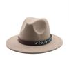 British Woolen Jazz Top Hat Men And Women Big Eaves Hat Big Eaves Felt Hat Trendy Hat