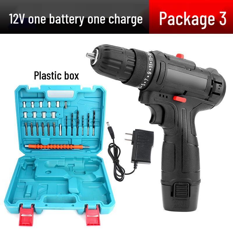 

Zhugu Cordless Lithium Electric Drill & Screwdriver Set CN plug (adapter included)