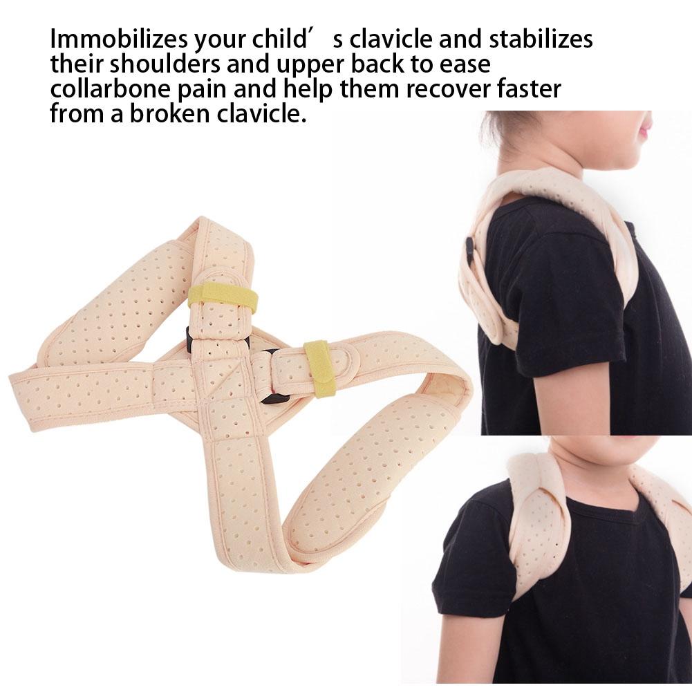 Kids Adjustable Therapy Posture Corrector Clavicle Support Back Brace Shoulder Belt (L)