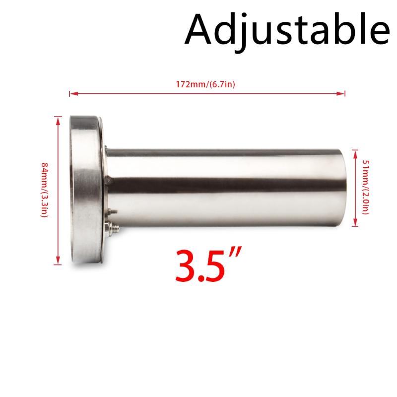 Universeller 3,5" / 4" / 4,5" runder Stahl abnehmbarer Edelstahl Auto Auspuffschalldämpfer