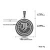 European & American Hip-Hop Football Club Badge Pendant with Colorful Drip Oil - Fan Commemorative Medal Necklace